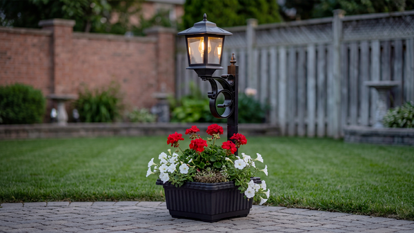 Planter lamp posts